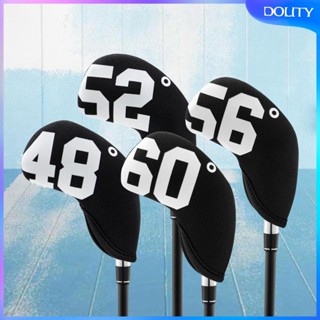 [dolity] ปลอกคลุมหัวไม้กอล์ฟ ผ้านีโอพรีน พร้อมตัวป้องกัน องศา 4 ชิ้น