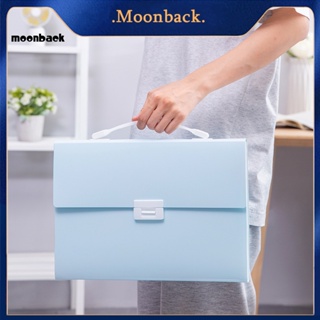 &lt;moonback&gt; กระเป๋าเก็บเอกสาร หลายชั้น แบบพกพา 13 ช่อง ป้องกันการเสียรูป