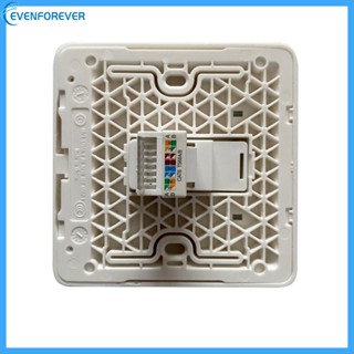 Ev RJ45 CAT6 แผ่นปลั๊กติดผนัง พร้อมตัวเชื่อมต่อตัวเมีย เป็นตัวเมีย