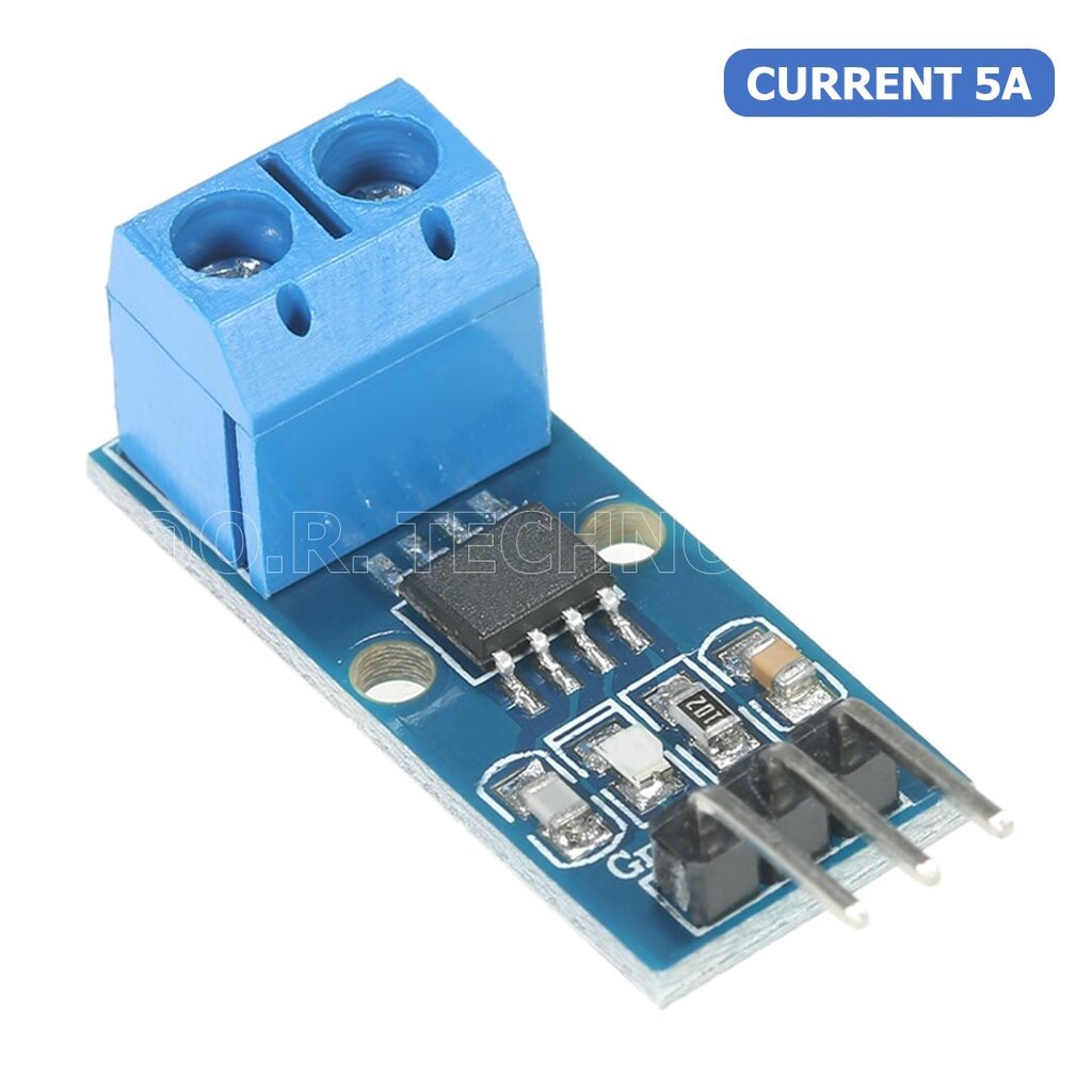(1ชิ้น) AB077 โมดูลวัดกระแส เซนเซอร์วัดกระแสไฟฟ้า ขนาด 5A ACS712 Range Current Sensor Module - รูปที่ 2