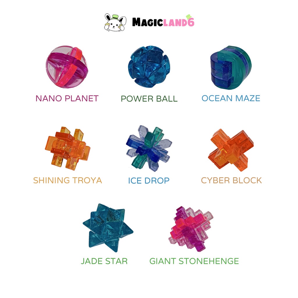 Game Puzzle Interlock 3D Crystal Creative Logic Brain Education Toy ตัวต่อปริศนา เกมสามมิติ ตัวต่อคร