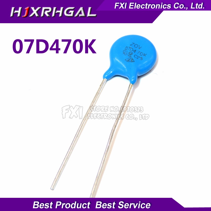 10PCS 07D470K Piezoresistor 7D470K 47V Vartor Resistor 直插直