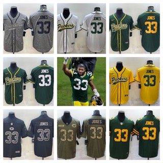 NFL Green Bay Packers Aaron Jones เสื้อยืดเสื้อสปอร์ต