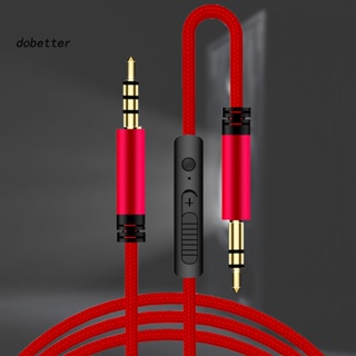 &lt;Dobetter&gt; สายสัญญาณเสียงไมโครโฟนในตัว 3.5 มม. ตัวผู้ เป็นตัวผู้ สําหรับหูฟัง