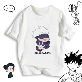 Anime Jujutsu Kaisen T-shirt Short Sleeve Gojo Satoru Anime Peripheral Japanese Cartoon T-shirt Short Sleeve Large _03