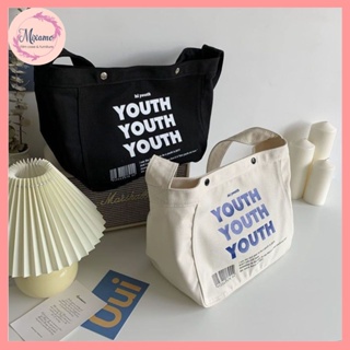 --MXM--กระเป๋าผ้าสะพายข้าง YOUTH ผ้าแคนวาส ผู้ชาย​ ผู้หญิง​ พร้อมส่ง #BAG07