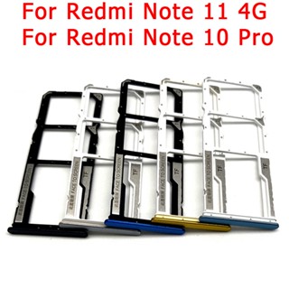 ใหม่ ของแท้ 100% อะแดปเตอร์ถาดใส่ซิมการ์ด SD และลิ้นชัก สําหรับ Xiaomi Redmi Note 10 Pro Note 11 4G