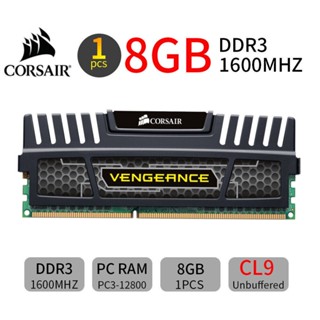 Corsair Vengeance หน่วยความจําเดสก์ท็อป 8GB DDR3 1600MHz CL9 PC3-12800 240Pin Intel AMD