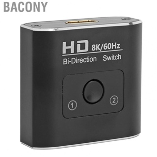 Bacony HD Multimedia Interface Switch 8K 60Hz Bidirectional 2 Ports 48Gbps High Speed Video Splitter for Xbox for PS5 TV hot sale