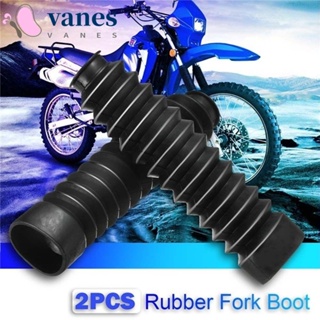 VANES1 Durable Front Fork Boot Cover Shockproof Shock Damping Dust Cover Motorcycle Front Fork Cover Gators Gaiters With Iron Ring Universal Dustproof Rubber Shock Dust Guard/Multicolor
