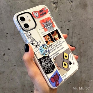 เคสโทรศัพท์มือถือ ซิลิโคน ลายทอมแอนด์เจอร์รี่ แฟชั่น สําหรับ iPhone 11 12 ProMax 6 6S 7 8 plus XS Max XR x se2022 12 Mini