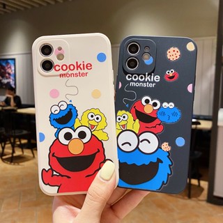 Phjm2 ใหม่ เคสป้องกันโทรศัพท์มือถือ ลายการ์ตูน Sesame สําหรับ Apple Iphone 11pro 8plus 14 12 13 14