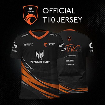 TI10 คอลเลกชัน | OFFICIAL TOURNAMENT JERSEY TNC MLBB Official Tournament Jersey (สีดํา)