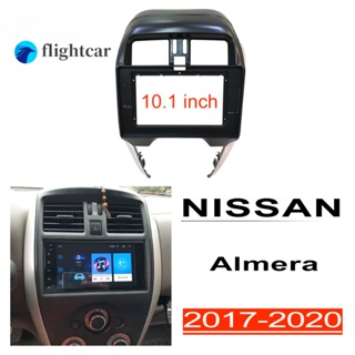 กรอบวิทยุ Flightcar Android Head Unit Fascia แผงสเตอริโอ 2din 10.1 นิ้ว สําหรับ NISSAN Almera Sunny 2017-2020