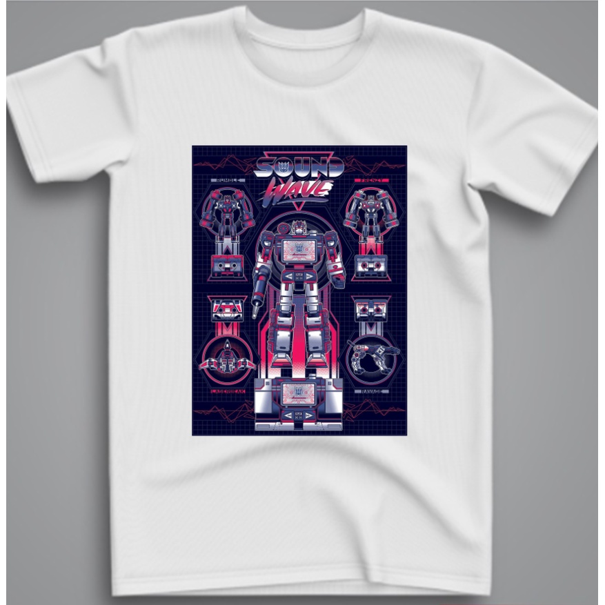 NEXลายน่ารัก  เสื้อยืดผ้าฝ้าย007 เสื้อยืดแขนสั้นลายหุ่นยนต์ Transformers -Cobra- Behance Transformer