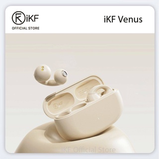 iKF Venus-Air หูฟังไร้สาย ลดเสียงรบกวน 10 มม. เวลาเล่น 48 ชั่วโมง ดูทีวี หูฟังกีฬา สําหรับ Android iOS