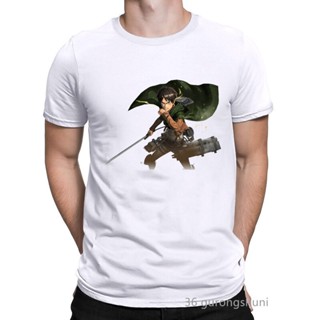 NEXใหม่ เสื้อยืดแขนสั้น พิมพ์ลายการ์ตูนมังงะ Attack On Titan Eren Mikasa สไตล์ญี่ปุ่น สําหรับผู้ชาย 2022S-5XL