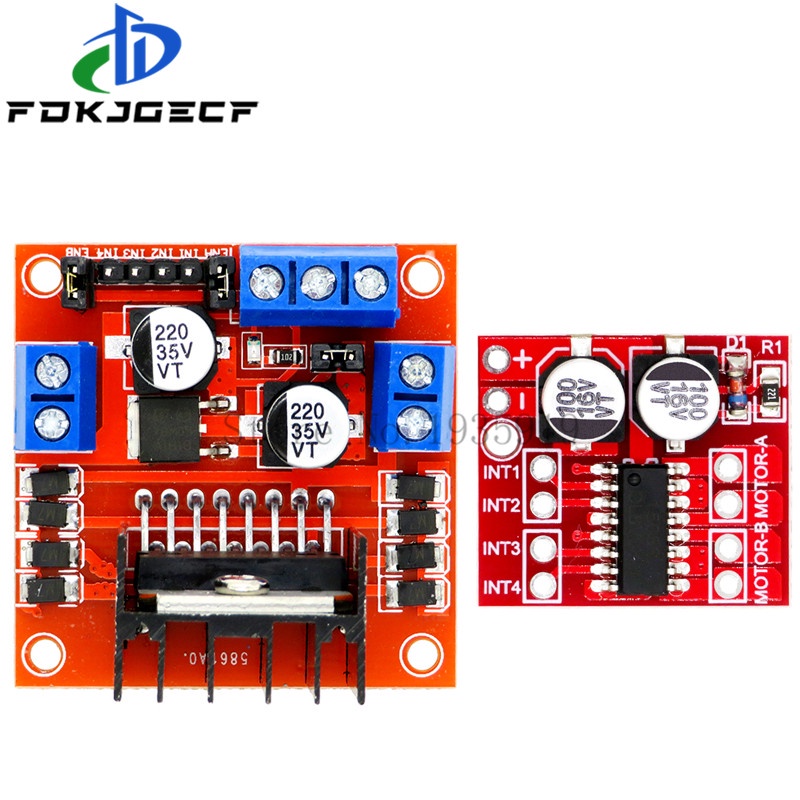 Mini L298N Driver board โมดูล L298N stepper มอเตอร์สมาร์ทรถหุ่นยนต์ breadboard peltier High Power DC