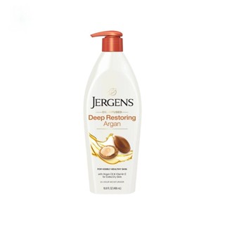 Jergens เจอร์เกนส์ ออยล์-อินฟิวส์ ดีพ รีสโตร์รั่ง อาร์แกน โลชั่น 496 มล.