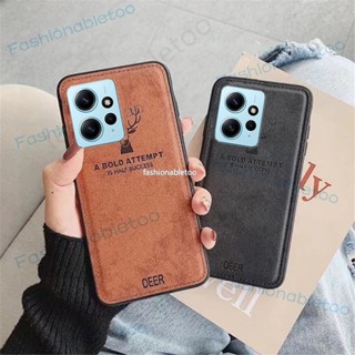 เคสโทรศัพท์มือถือหนัง ซิลิโคนนิ่ม ผิวด้าน ลายกวาง สําหรับ Redmi Note 12 pro plus Turbo 12pro+ 12Turbo 12s Note12pro+ Note12Turbo 4G 5G