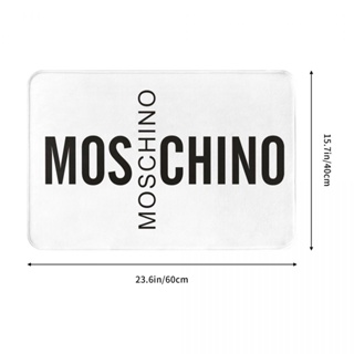 ใหม่ พร้อมส่ง พรมเช็ดเท้า ผ้าสักหลาด กันลื่น ดูดซับน้ําได้ดี ลาย Moschino (13) 16x24 นิ้ว สําหรับห้องน้ํา ห้องนั่งเล่น โซฟา ห้องนอน โต๊ะกาแฟ