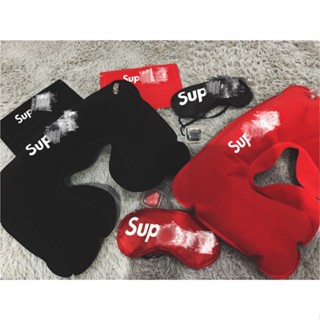 [พร้อมส่ง] Sup ที่อุดหู หมอนรองตา แบบเป่าลม สามชิ้น พกพาง่าย สําหรับเดินทาง