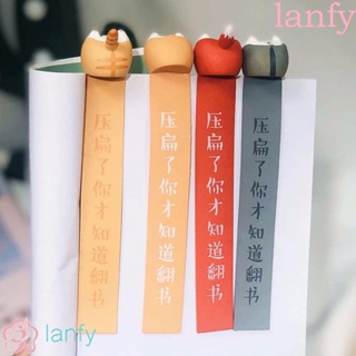 Lanfy ที่คั่นหนังสือลายการ์ตูนแมว 3D สําหรับเด็ก