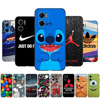 เคสโทรศัพท์มือถือ ซิลิโคนนิ่ม Tpu ลาย Stitch สีดํา สําหรับ xiaomi Redmi 10 5G 6.58 นิ้ว