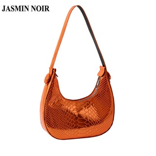 Jasmin NOIR กระเป๋าถือ กระเป๋าสะพายไหล่ ลายหนังจระเข้ ขนาดเล็ก แฟชั่นสําหรับสตรี