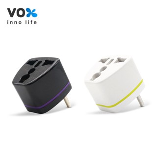 VOX หัวแปลงปลั๊กไฟ อะแดปเตอร์ รุ่น CNIC US01 1ช่องเสียบ กำลังไฟ 2500W กระแสไฟฟ้า 10mA ใช้สำหรับอุปกรณ์ไฟฟ้า วัสดุพีซี