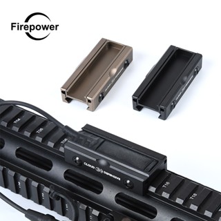 แผงสวิตช์ไฟฉาย สําหรับไฟฉาย Streamlight Tactical Picatinny Switch Slot Mount Pocket Panel For M300 M600 DABL A2 Tail