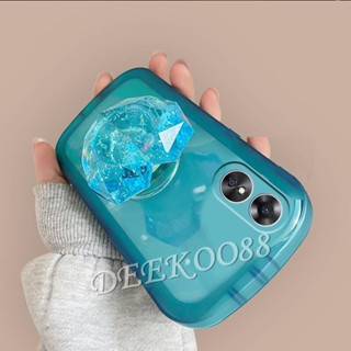 พร้อมส่ง ใหม่ เคสโทรศัพท์มือถือ TPU นิ่ม กันตก ป้องกัน ปิดด้านหลัง ลายหัวใจ พร้อมขาตั้ง สําหรับ OPPO A98 5G A98 2023