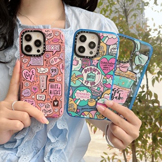 Casetify เคสโทรศัพท์มือถือ กันกระแทก ป้องกันเลนส์กล้อง ลายแก้วกาแฟ สีชมพู สําหรับ Iphone 14 13 12 Pro Max 11