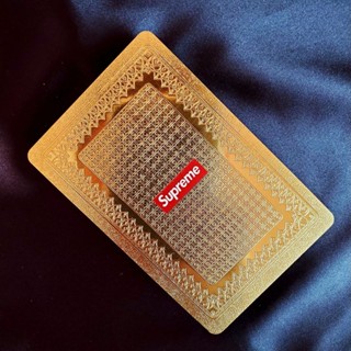 Supreme การ์ดพลาสติก PVC หนา กันชื้น กันน้ํา สีทอง