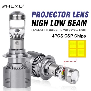 Hlxg หลอดไฟโปรเจคเตอร์ led 9005 9006 HB3 HB4 led h4 H7 25000LM H11 H8 สําหรับรถยนต์