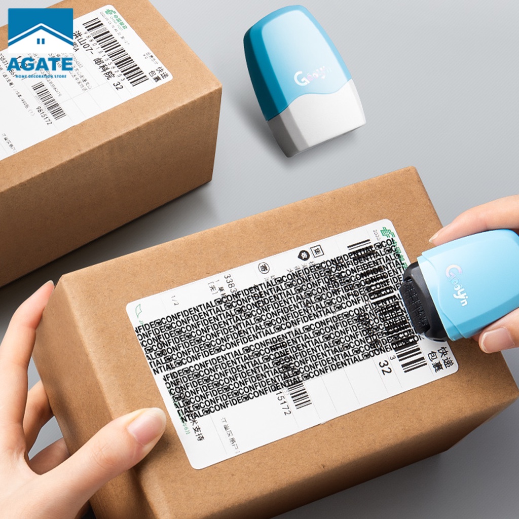 ลูกกลิ้งปิดข้อความ เทปปกปิดข้อมูล ลูกกลิ้งซ่อนข้อความ ทำลายข้อมูลส่วนบุคคล เติมหมึกได้ พกพาสะดวก #B-003