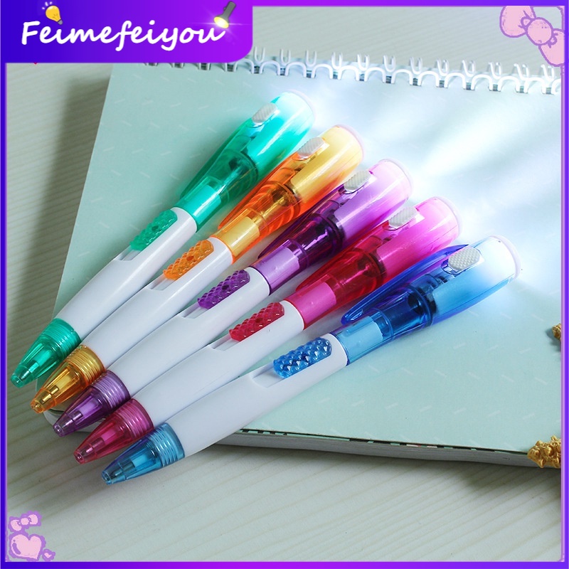 [ซื้อ 1 แถม 1] ปากกาลูกลื่น อเนกประสงค์ พร้อมไฟฉาย Led เครื่องเขียน แบบสร้างสรรค์ สําหรับนักเรียน