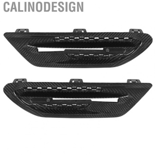 Calinodesign Side Vent Trim Dry Carbon Fiber UV Proof Side Air Vent   Scratch Abrasion Resistant for Car Accessories