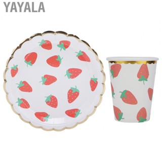 Yayala Paper  Set  Party Supplies Set Paper Party Supplies Party Paper Plates  for Various Themed Party Activities for Birthday Parties