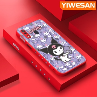 SANRIO เคสโทรศัพท์มือถือ ซิลิโคนใส ขอบสี่เหลี่ยม กันกระแทก ลายซานริโอ้ คุโรมิน่ารัก สําหรับ Samsung galaxy A30 A20 M20