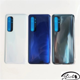 สําหรับ Xiaomi Mi Note 10 Lite M2002F4LG ฝาครอบแบตเตอรี่ด้านหลัง แผงกระจก ทดแทน สําหรับ Xiaomi Mi Note10 Lite ฝาครอบแบตเตอรี่