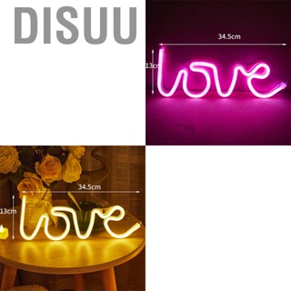 Disuu Love Neon Sign PS Board and Acrylic Love Sign Lamp with Hanging Holes for Confession Marriage Proposal