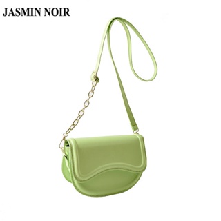 Jasmin NOIR กระเป๋าสะพายไหล่ สะพายข้าง หนัง PU สายโซ่ ขนาดเล็ก สําหรับผู้หญิง