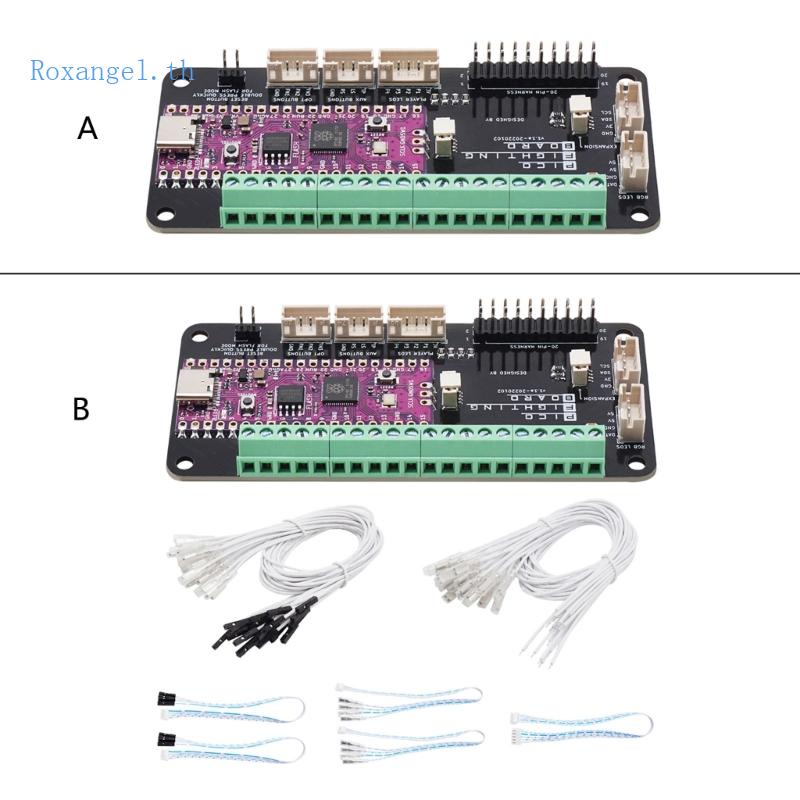 Rox Arcade Stick PCB บอร์ดต่อสู้ สําหรับ Raspberry Pi Pico รองรับ XInput PC และ DInput PS3
