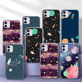 เคสโทรศัพท์มือถือแบบนิ่ม TPU ใส ลายดาวเคราะห์อวกาศ 234A สําหรับ Samsung A51 A52 A52S A6 Plus A7 A70 A71 A72 A8