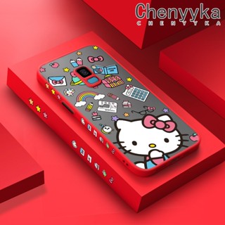 สําหรับ Samsung galaxy S9 S9 Plus เคสการ์ตูน สร้างสรรค์ Hello Kitty กรอบซิลิโคนนิ่ม เคสด้านข้าง เคสโทรศัพท์ แบบใส ฝ้า