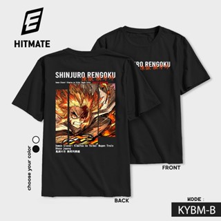 เสื้อยืดแขนสั้นเสื้อยืด ลายการ์ตูนอนิเมะ KYOJURO RENGOKU KIMETSU NO YAIBA HASHIRA สไตล์ญี่ปุ่นS-5XL