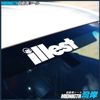 [BIN] สติกเกอร์ติดกระจกหน้ารถยนต์ ลาย ""illest" JDM EURO STANCE SAXO