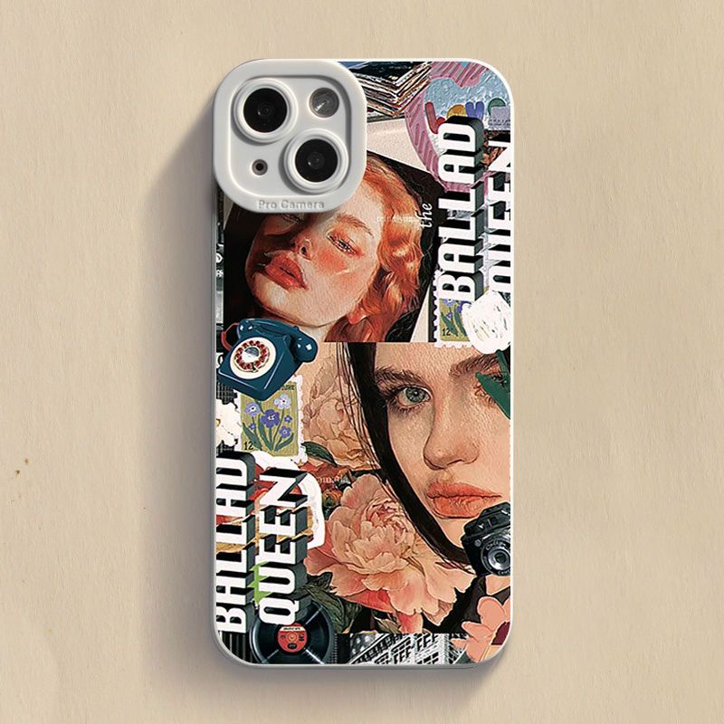 เคสโทรศัพท์มือถือ ซิลิโคน กันกระแทก สไตล์วินเทจ ยุโรป อเมริกา สําหรับ IPhone 12 Pro Max X XR XS Max SE Apple 7 Plus 8 Plus IPhone 13 Pro Max IPhone 14 Pro Max