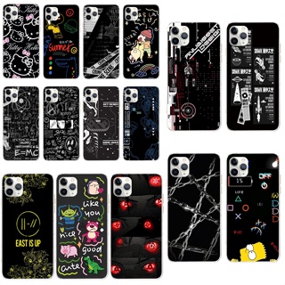 H1 Apple Iphone 11 pro เคส TPU นิ่ม ซิลิโคน ป้องกัน เคสโทรศัพท์ เคสโทรศัพท์ สีดํา